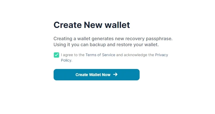 How to create Sui wallet