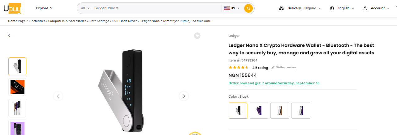 Where to buy Ledger Nano X in Nigeria - Ubuy
