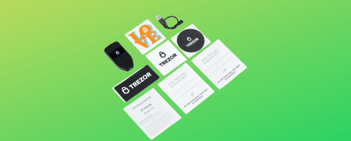 Check the authenticity of Trezor Model one packaging and contents