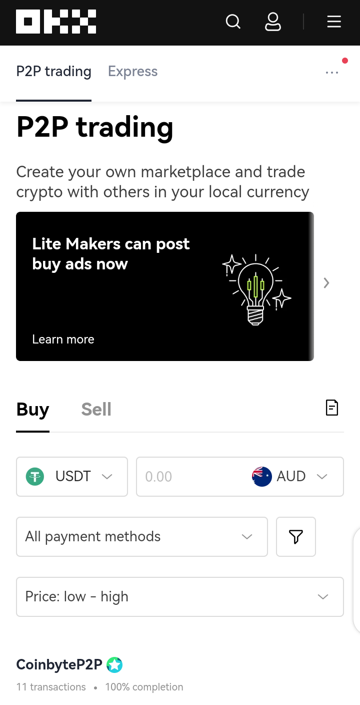 OKX offers a P2P (peer-to-peer) trading platform, which allows you to buy and sell cryptocurrencies directly with other users. This can be particularly useful for Australian traders looking to bypass the limitations of fiat deposits and withdrawals.