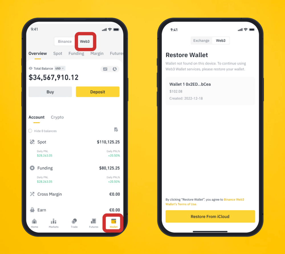 How to restore my Binance Web3 Wallet