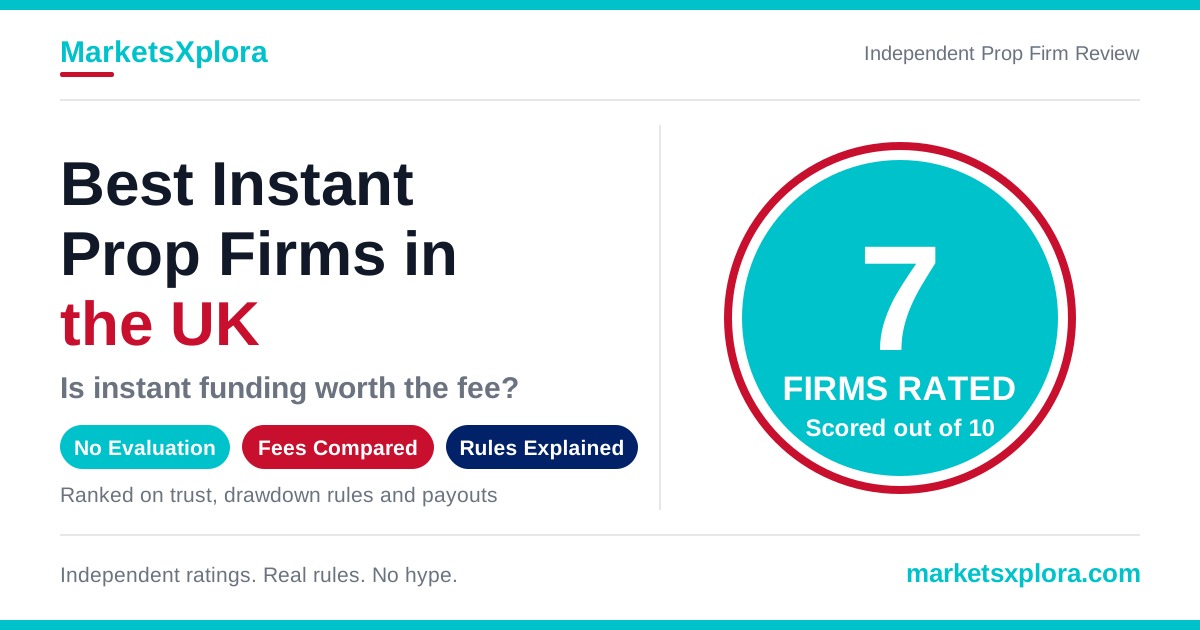 7 Best Instant Funding Prop Firms in the UK
